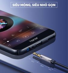 Dây cáp nối dài 3.5mm UGREEN AV118 hỗ trợ Mic dây bện, đầu mạ vàng