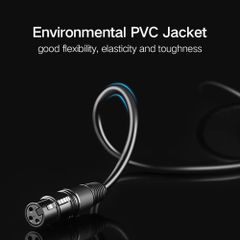 Cáp chuyển đổi 6.5mm sang AV Cannon (XLR) âm UGREEN AV131 – Dùng cho microphone stereo mixer amplifier camera Environment