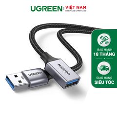 Cáp nối dài USB 3.0 UGREEN US115 – Tốc độ truyền 5Gbps – Dây bện nylon chắc chắn độ dài từ 0.5-2m – Hãng phân phối chính hãng – Bảo hành 18 tháng