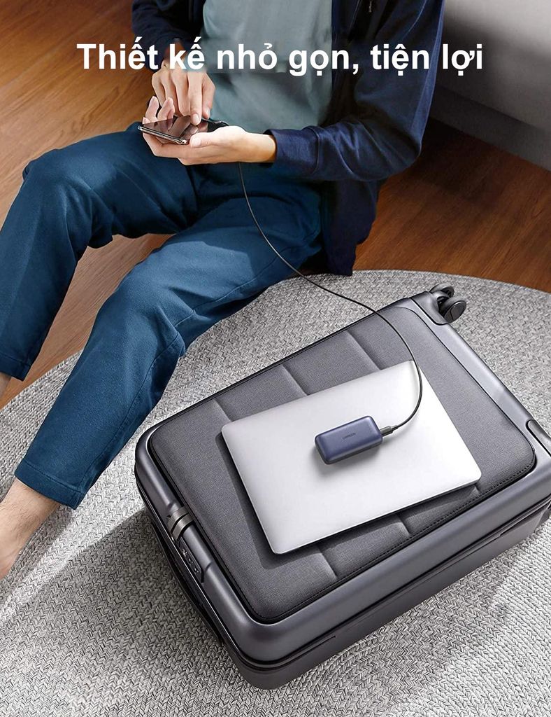 Sạc dự phòng 10000mAh UGREEN 80749 – 2 USB-C (PD và QC)