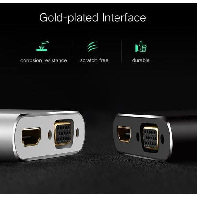 Cáp chuyển Mini DisplayPort sang HDMI và VGA UGREEN MD115 Mini DP sang HDMI, Mini DP sang VGA