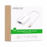 Dây chuyển đổi mini Displayport sang VGA vỏ hợp kim dài 15CM UGREEN 10403