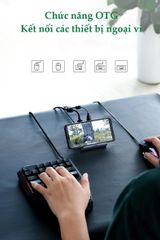 Bộ chia cổng USB 2.0 UGREEN CM214 Chia 2 cổng USB 2.0 hỗ trợ chức năng otg – Kèm giá đỡ điện thoại