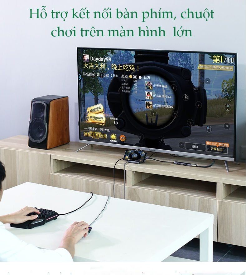 Bộ chia cổng USB 2.0 UGREEN CM214 Chia 2 cổng USB 2.0 hỗ trợ chức năng otg – Kèm giá đỡ điện thoại