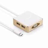 Bộ chuyển đổi USB type C sang VGA cùng Hub USB 1 cổng 3.0 và 2 cổng 2.0 hỗ trợ cổng sạc Macbook USB – C UGREEN US183 30442