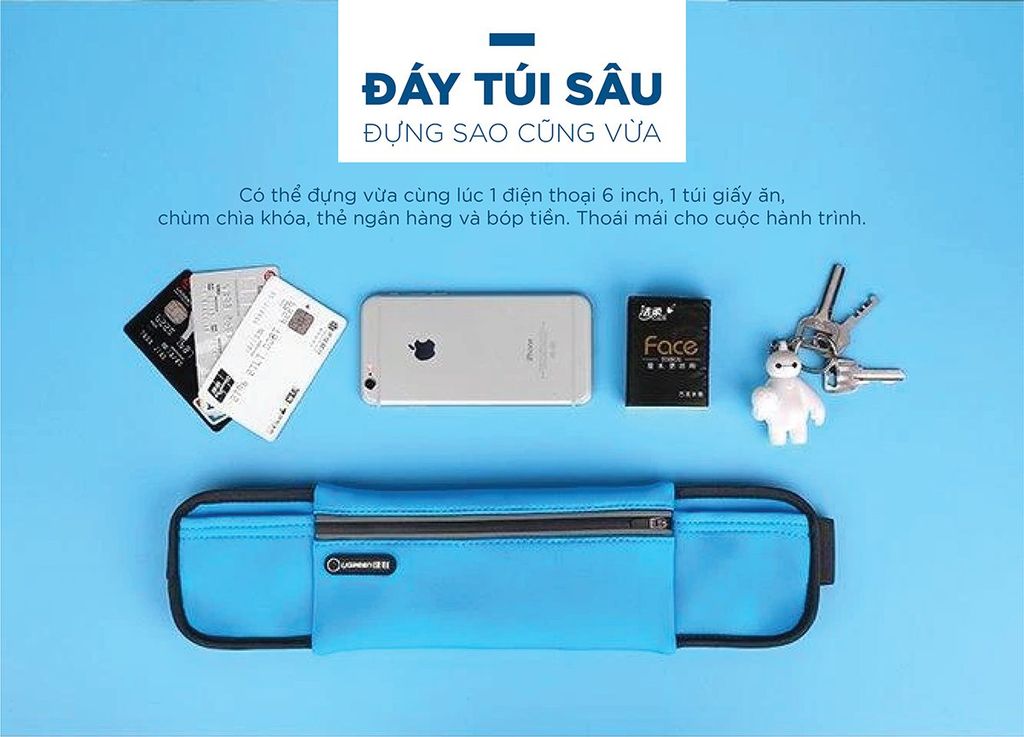 Túi chạy bộ Ugreen LP112 Đai Đeo Hông Chạy Bộ, Có lỗ cắm tai nghe, chống thấm nước
