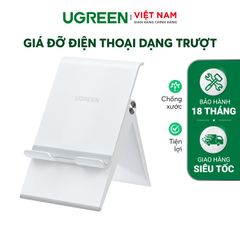 Giá đỡ điện thoại UGREEN LP247 – Thiết kế dạng trượt điều chỉnh độ cao – Đệm silicon chống trước, thiết kế nhỏ gọn