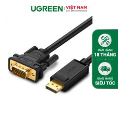 Dây chuyển đổi DisplayPort sang VGA hỗ trợ phân giải 1920×1200 dài 1-3M UGREEN DP105