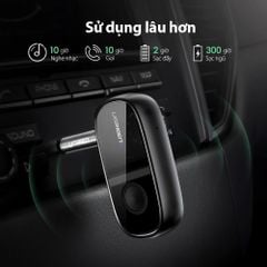 Bộ nhận âm thanh Bluetooth 5.0 UGREEN CM279 Hỗ trợ chuẩn âm thanh APTX – Độ trễ thấp, có micro hỗ trợ đàm thoại – Pin hoạt động 10 giờ liên tục