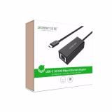 Bộ chuyển đổi USB Type C sang LAN 10/100 Mbps Ethernet dài 40CM UGREEN 30287
