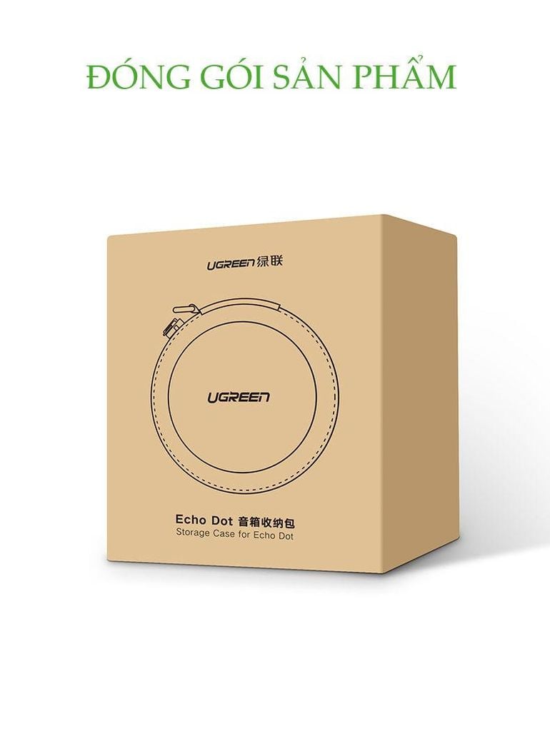 Hộp đựng loa Echo Dot UGREEN LP155 – Đựng phụ kiện đa năng, chất liệu vải bền chịu lực và chống shock tốt