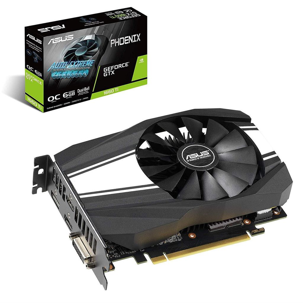 Card màn hình Asus GTX 1660Ti 6GB Phoenix Fan Edition (PH-GTX1660TI-O6G)