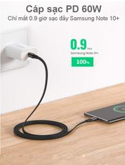 Cáp sạc nhanh Type C PD60W UGREEN US331