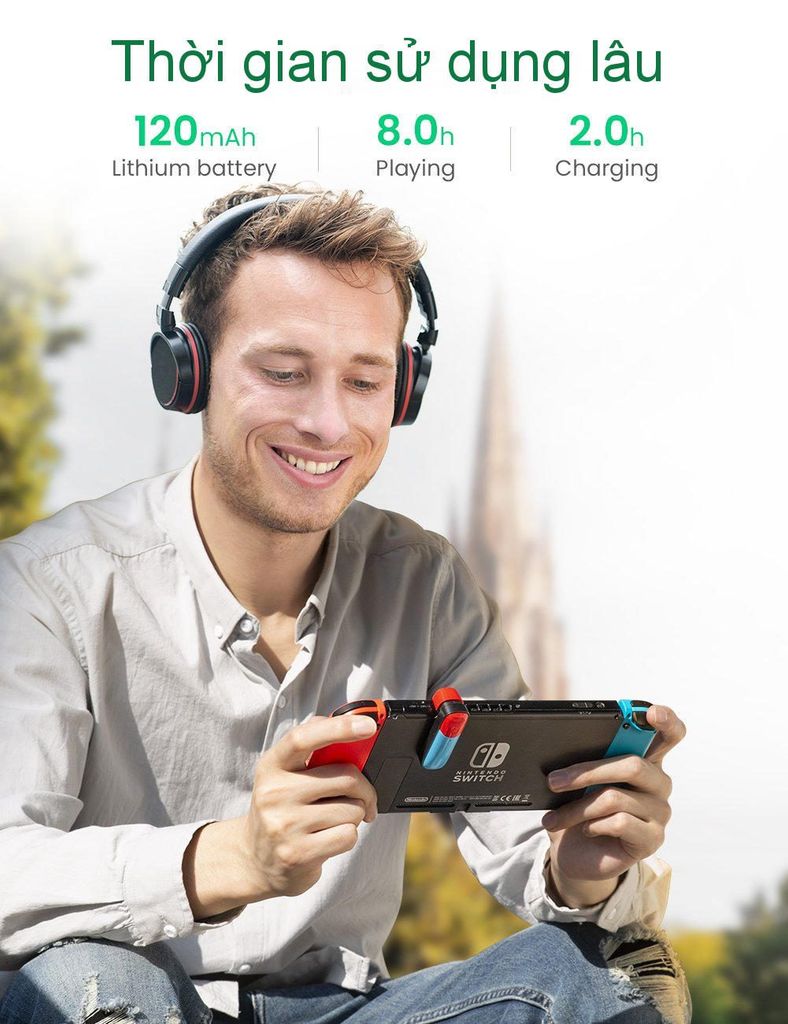 Bộ phát Bluetooth cho máy chơi game Nintendo Switch hỗ trợ APTX Low Latency UGREEN 80188