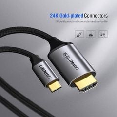 Cáp chuyển Type C sang HDMI UGREEN MM142  4K,2K@60Hz, lõi đồng nguyên chất