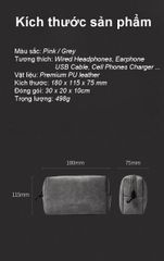 Túi đựng phụ kiện UGREEN LP285 – Chất liệu  bằng da PU cao cấp, chống thấm nước