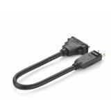 Cáp chuyển đổi DisplayPort (20 pin) cổng đực sang DVI-I (24+5) cổng cái dài 15CM UGREEN 20405 (màu đen)