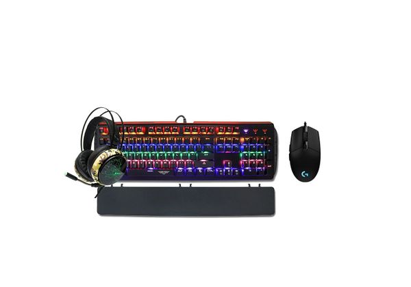Chuột máy tính Logitech G102 Prodigy Gaming+Bàn phím cơ Newmen GM819+Tai nghe Zidli ZH12S PUBG LED