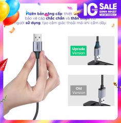 Cáp sạc nhanh Micro USB UGREEN US290 Sạc ổn định 2A – Vỏ sợi bện siêu bền