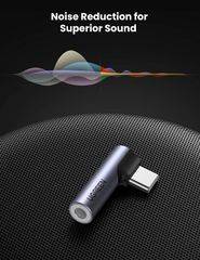 Đầu chuyển Type C sang Aux 3.5mm UGREEN AV154 – Truyền tải âm thanh Hifi chất lượng cao