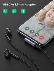 Đầu chuyển Type C sang Aux 3.5mm UGREEN AV154 – Truyền tải âm thanh Hifi chất lượng cao