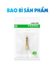 Đầu jack chuyển đổi âm thanh từ cổng 3.5mm cái sang cổng 6.5mm đực chính hãng UGREEN 20503