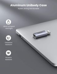 Bộ chuyển đổi âm thanh UGREEN CM383 Từ USB 2.0 sang 3.5mm – Hỗ trợ 2 trong 1 nghe và nói