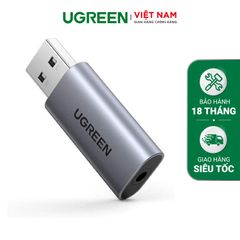 Bộ chuyển đổi âm thanh UGREEN CM383 Từ USB 2.0 sang 3.5mm – Hỗ trợ 2 trong 1 nghe và nói