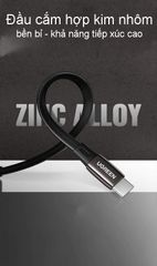 Cáp sạc nhanh Type C UGREEN US330 – Sạc nhanh Quick Charge 3.0 2.0 dòng 3A – Tốc độ truyền tải lên đến 480Mbps – Dây bện nylon dạng dẹt chắc chắn