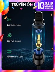 Dây Audio Quang Toslink UGREEN AV122 hỗ trợ âm thanh 5.1 và 7.1