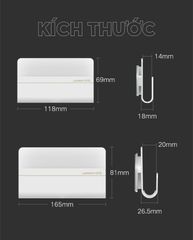 Khay đựng điện thoại treo tường không cần khoan UGREEN LP108 30394 rộng 12cm nhựa ABS cao cấp