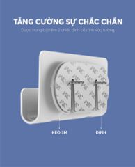 Khay đựng điện thoại treo tường không cần khoan UGREEN LP108 30394 rộng 12cm nhựa ABS cao cấp