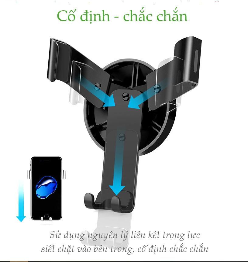 Giá đỡ điện thoại UGREEN LP144 – Kẹp khe đĩa CD trên ô tô – Tương thích màn hình kích thước từ 4-6.2 inch, chất liệu hợp kim nhôm