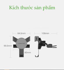 Giá đỡ điện thoại UGREEN LP144 – Kẹp khe đĩa CD trên ô tô – Tương thích màn hình kích thước từ 4-6.2 inch, chất liệu hợp kim nhôm