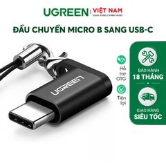 Đầu chuyển đổi Micro USB sang Type C UGREEN US278 Có hỗ trợ OTG dùng cho điện thoại di động Android