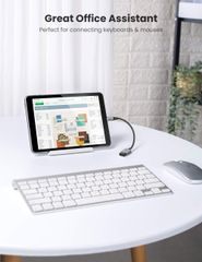 Cáp OTG UGREEN 30895 Chuyển USB2.0 sang Micro USB 2.0 – Dây bện nylon chắc chắn