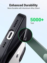 Ốp lưng kèm giá đỡ điện thoại iPhone UGREEN – Khung kim loại, vỏ TPU trong suốt chống trầy xước, bám vân tay – Dành cho iPhone 13, iPhone 13 Pro, iPhone 13 Pro Max