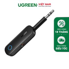 Bộ phát Bluetooth 5.0 Aux UGREEN CM403 – 2 chế độ TX, RX – Kèm nút chấp nhận/ từ chối cuộc gọi