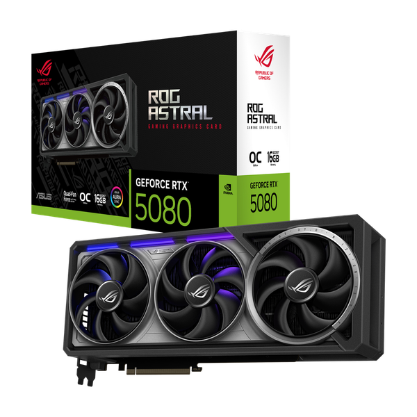Card màn hình ASUS ROG Astral GeForce RTX 5080 16GB GDDR7 OC Edition (ROG-ASTRAL-RTX5080-O16G-GAMING)