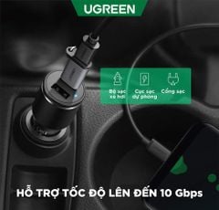 Đầu chuyển Type C sang USB 3.0 UGREEN US204 – Tốc độ truyền lên đến 10Gbps, hỗ trợ tương thích ngược