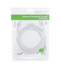 Dây cáp mạng Cat6 tròn UGREEN NW102 màu trắng hai đầu đúc sẵn, chuẩn CAT6