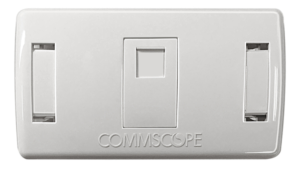 Mặt nạ ổ cắm mạng Commscope 1 cổng, màu trắng - 2-1427030-1