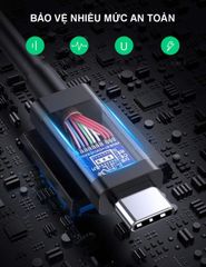 Cáp Thunderbolt 3 Gen 3 UGREEN US341 – Tốc độ truyền 40Gbps, sạc nhanh PD100W – Hỗ trợ xuất hình ảnh 5K@60Hz