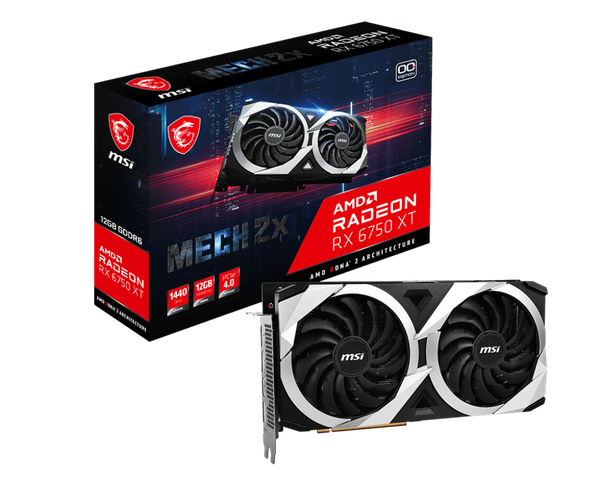 VGA MSI Radeon RX 6750 XT MECH 2X 12GB OC