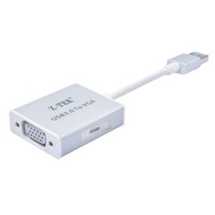 Cáp chuyển đổi USB sang Cổng VGA Ztek ZY197 (0.2m)