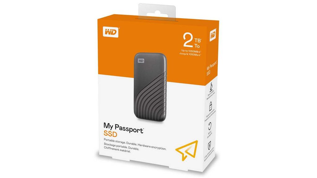 Ổ CỨNG DI ĐỘNG WD MY PASSPORT SSD 2TB XÁM USB 3.2 WDBAGF0020BGY-WESN