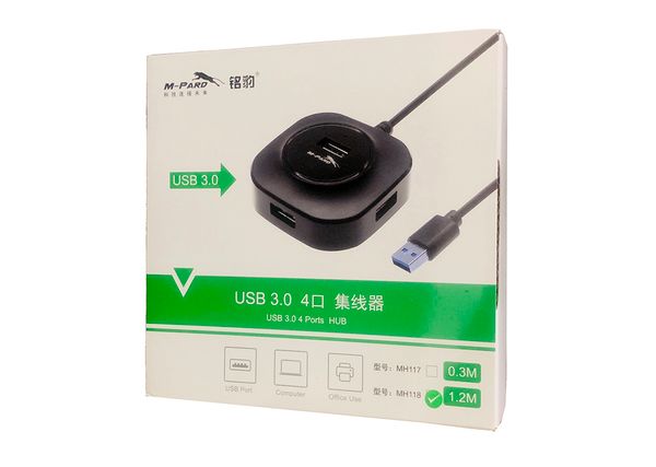 HUB 4-1 USB 3.0 1.2M M-PARD (MH118)