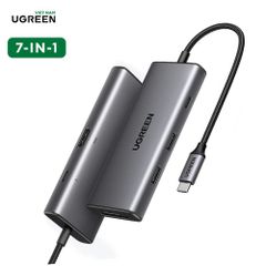 Hub type C Ugreen 15531 HDMI 4K@30Hz USB 3.2 cổng type C, cổng PD, SD/TF