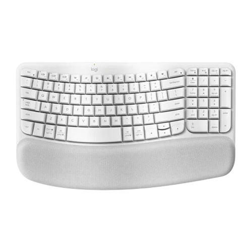 Bàn Phím Công Thái Học Không Dây Logitech Wave Keys Wireless/Bluetooth/Đen (Graphite) (920-012281)