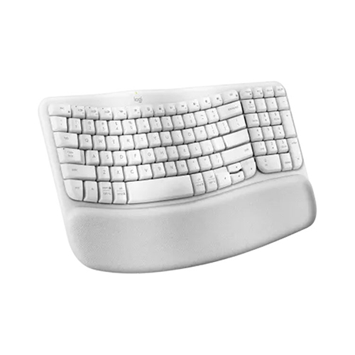 Bàn Phím Công Thái Học Không Dây Logitech Wave Keys Wireless/Bluetooth/Đen (Graphite) (920-012281)